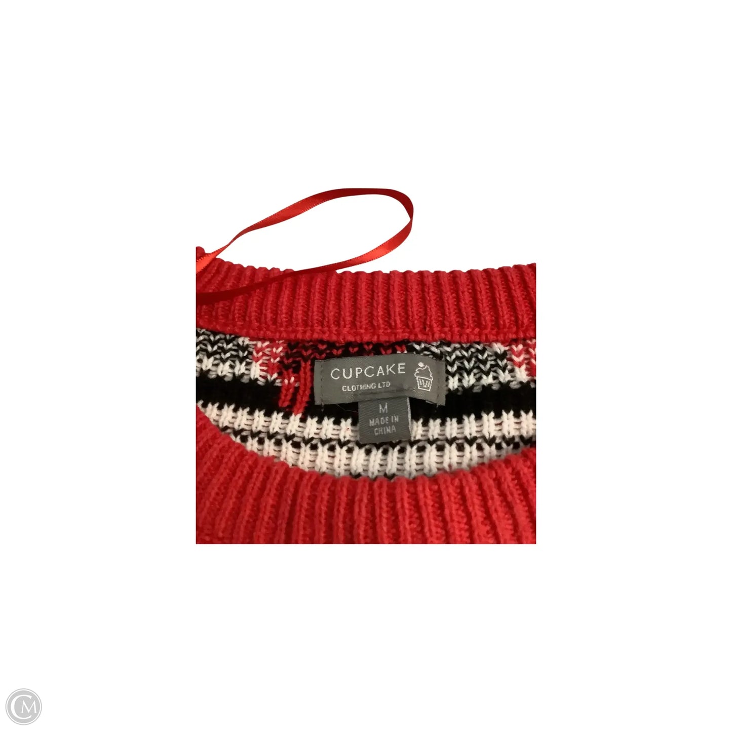 Sweater By Clothes Mentor In Red, Size: M