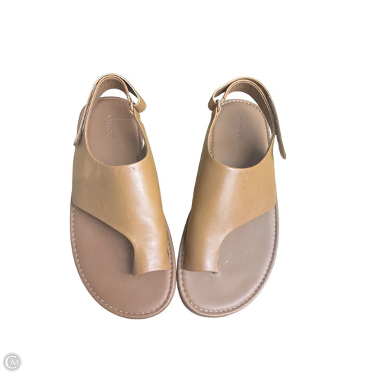 Sandals Flats By Vince In Tan, Size: 9.5