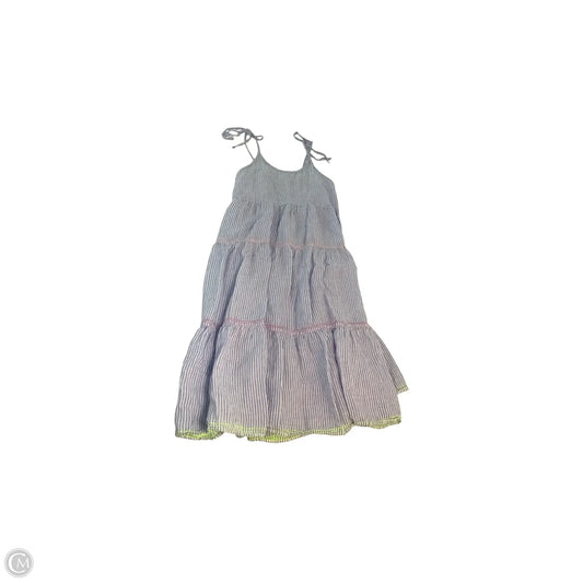 Dress Casual Maxi By Vineyard Vines In Blue & White, Size: M