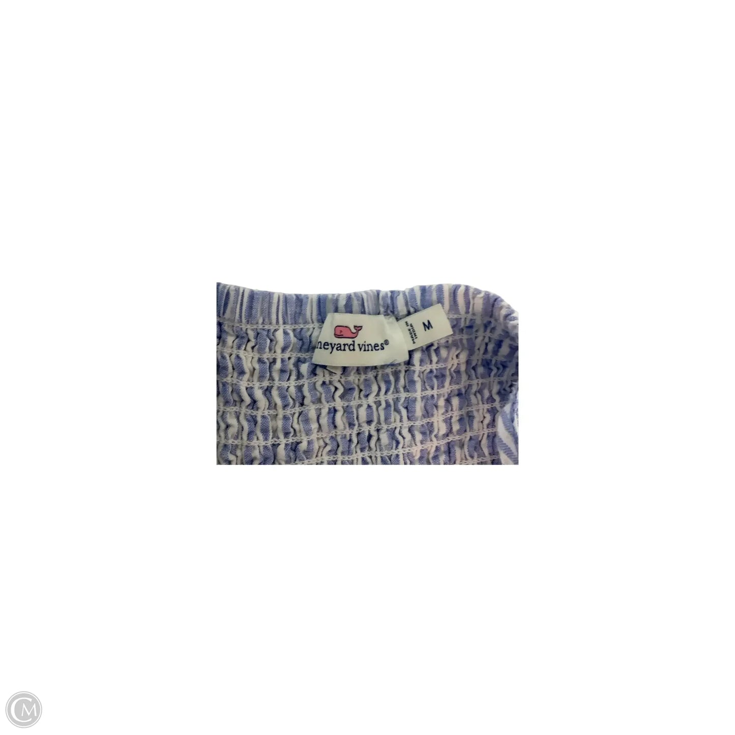 Dress Casual Maxi By Vineyard Vines In Blue & White, Size: M