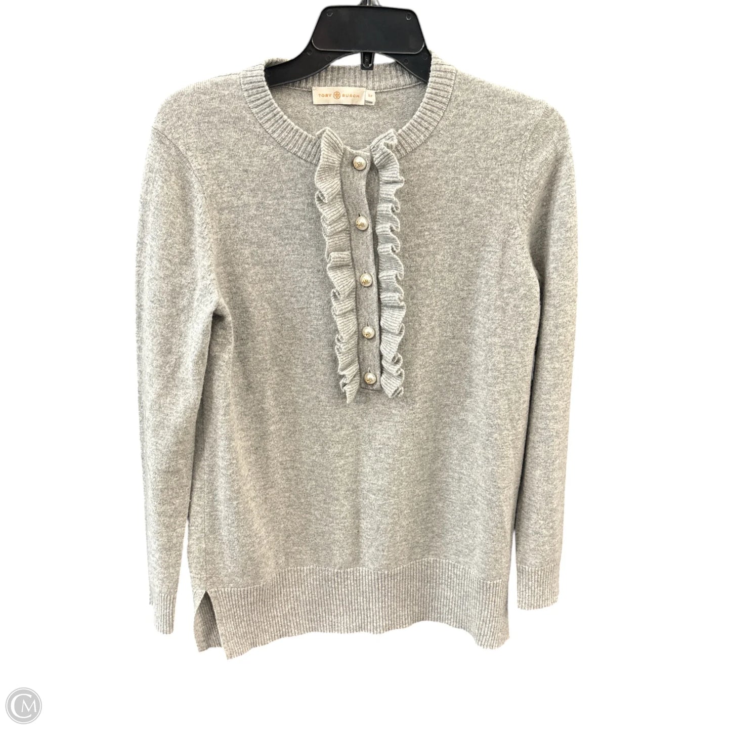 Sweater Designer By Tory Burch In Grey, Size: S