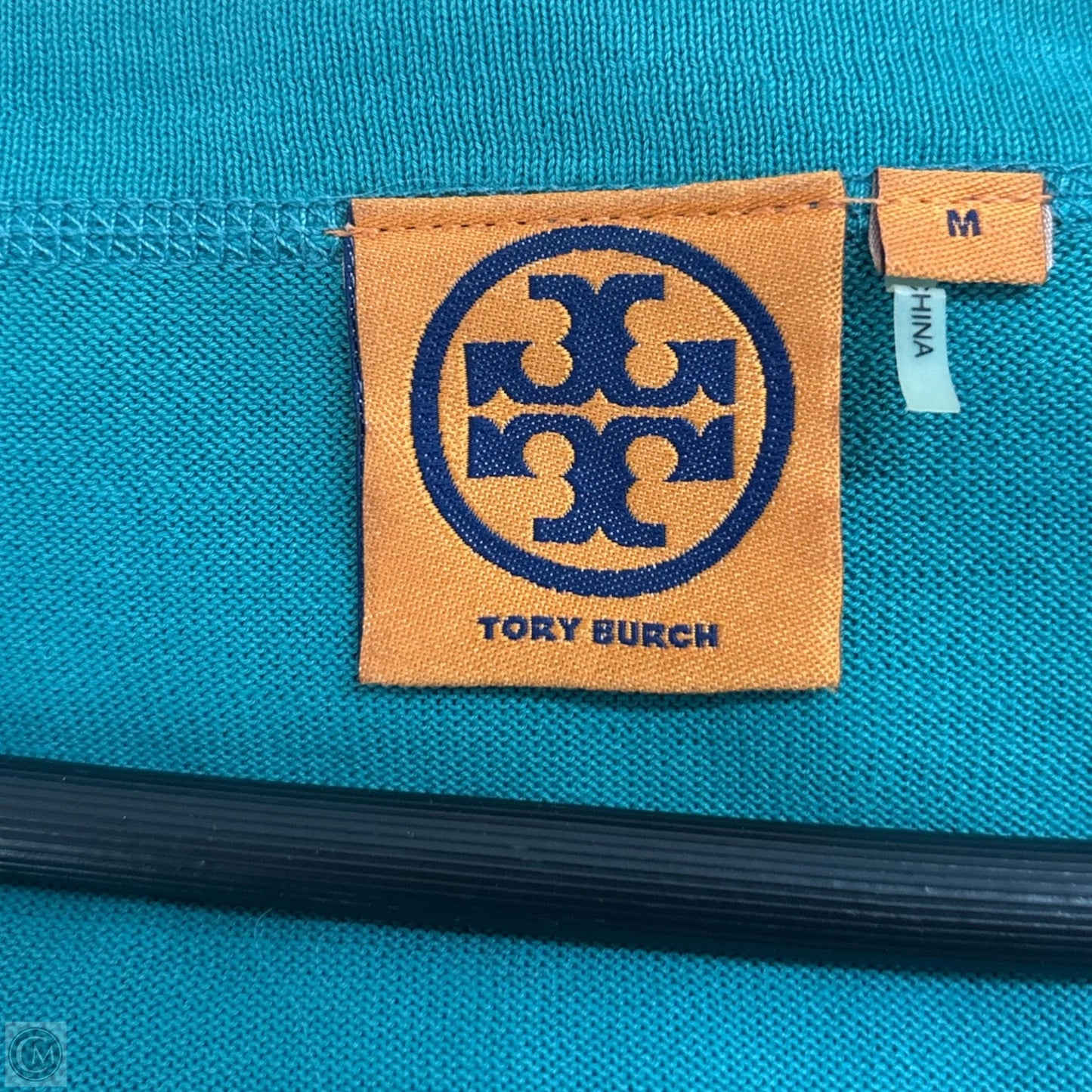 Sweater Cardigan Designer By Tory Burch In Green, Size: M