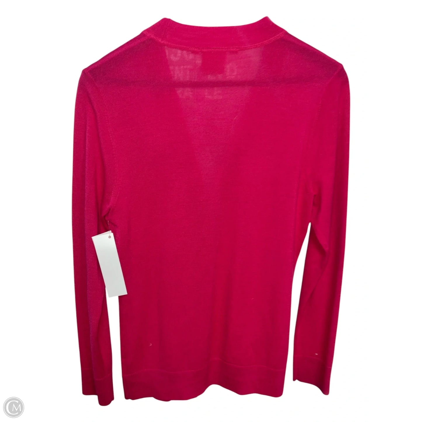 Sweater Cardigan Designer By Tory Burch In Pink, Size: M