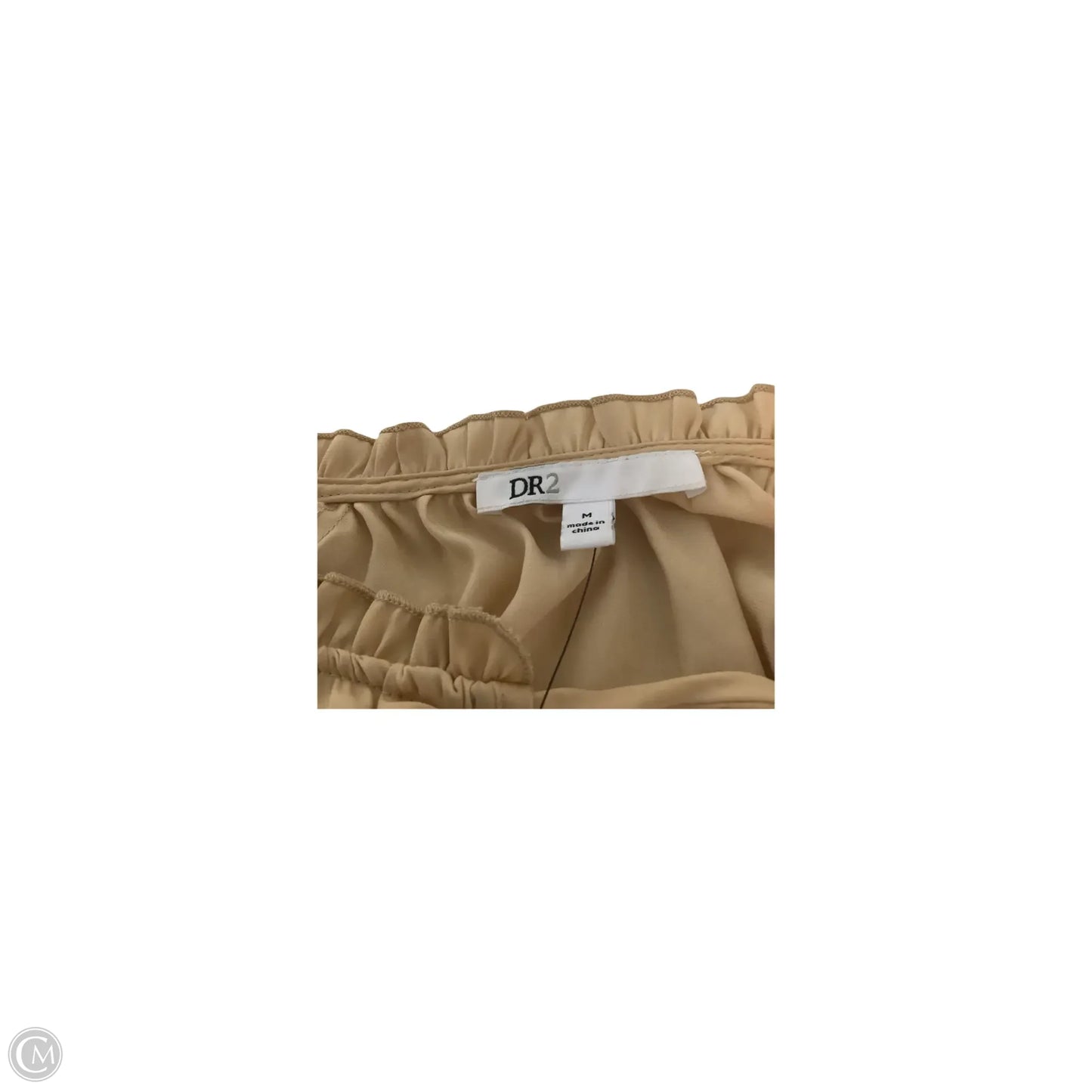 Top Long Sleeve By Dr2 In Tan, Size: M