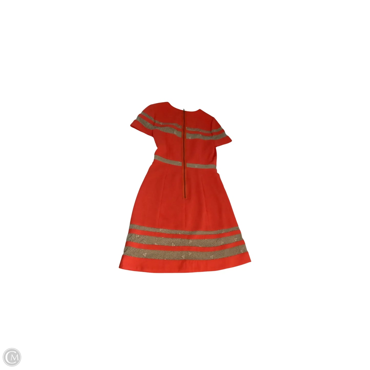 Dress Casual Midi By Bcbgmaxazria In Orange, Size: 6