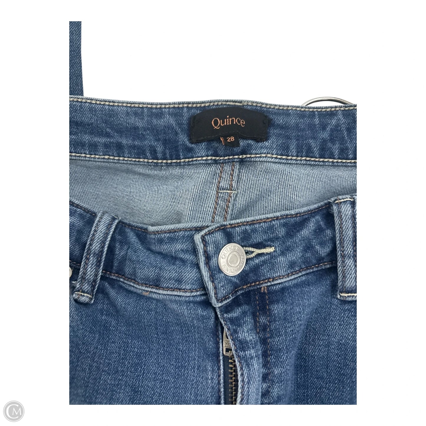 Jeans Wide Leg By Quince In Blue, Size: 6