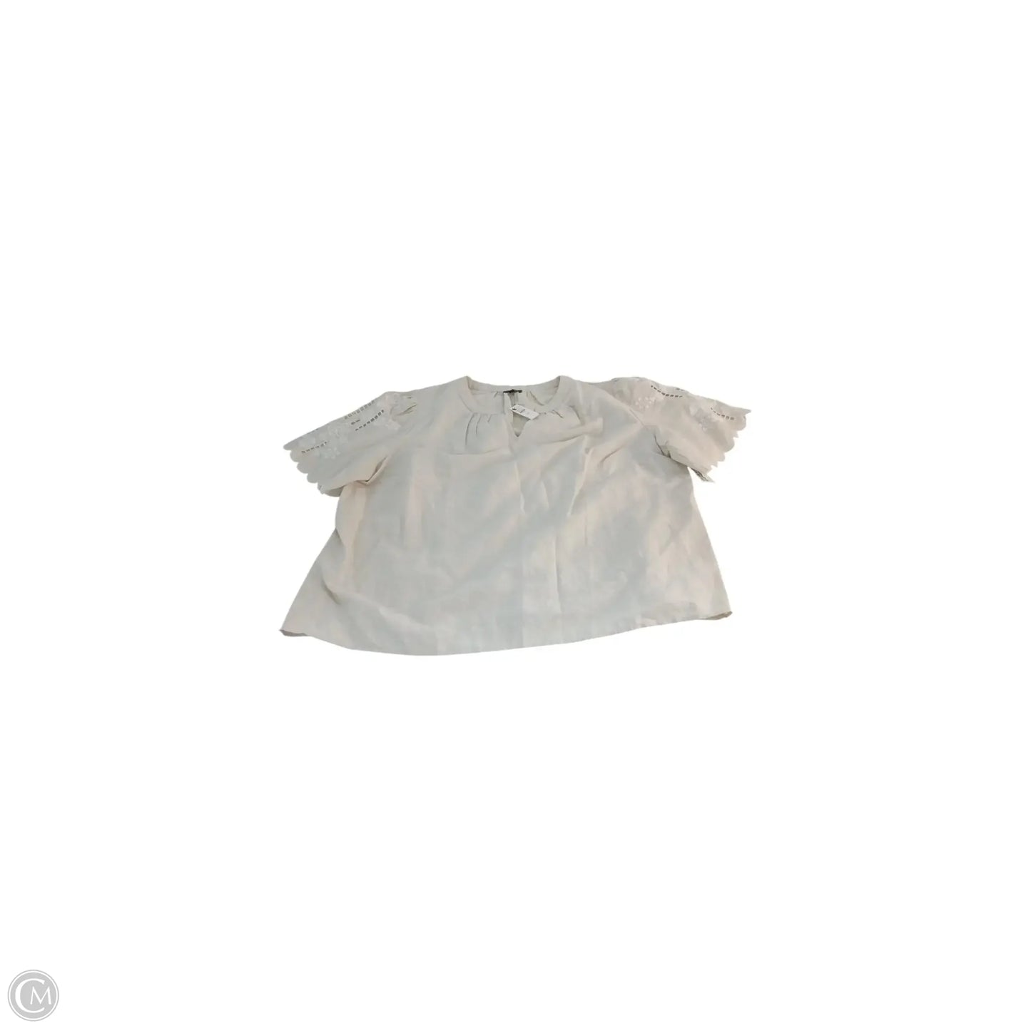 Top Short Sleeve By Talbots In Tan, Size: 2x