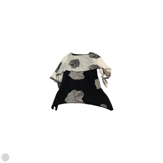 Top Short Sleeve By Radzoli In Black & White, Size: S