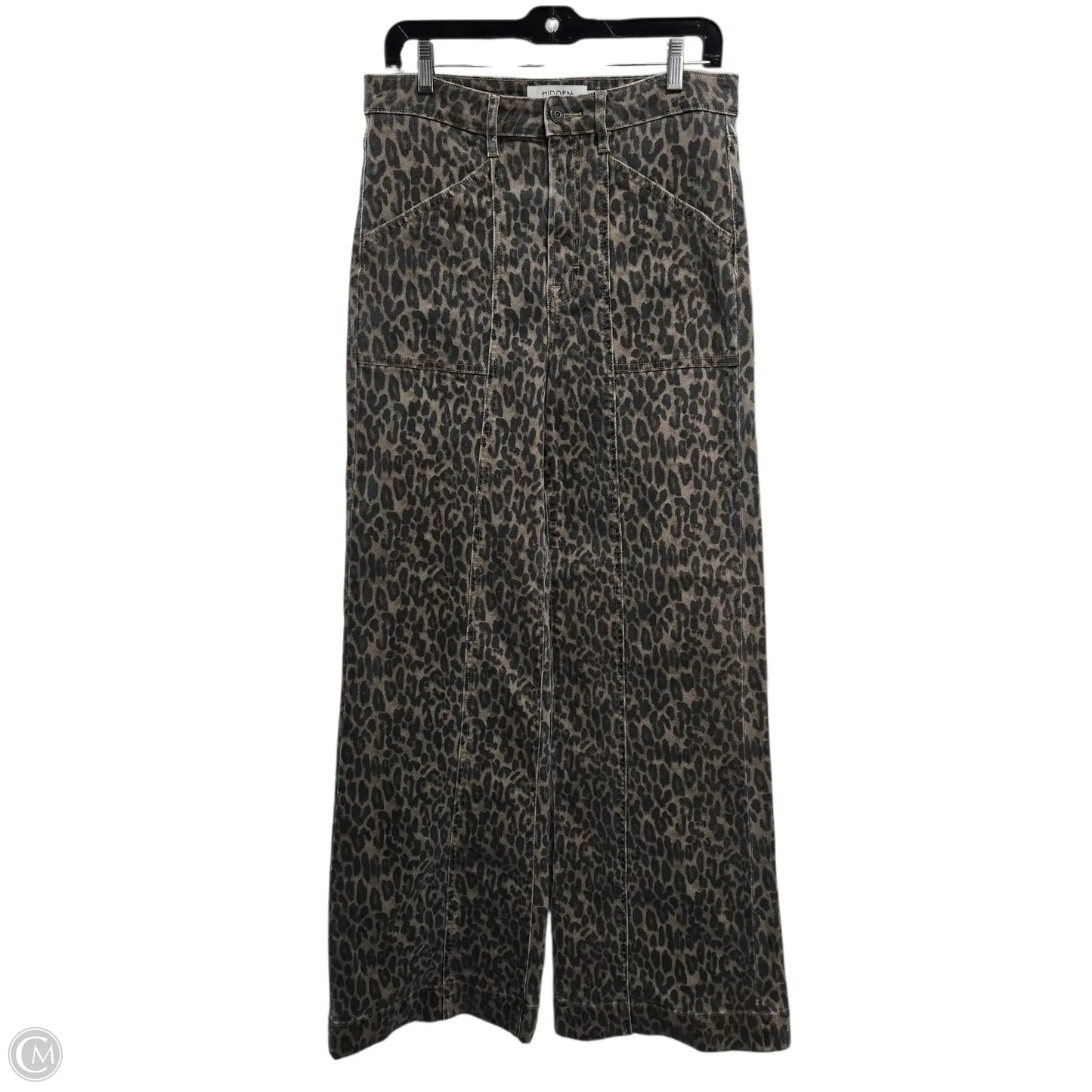 Jeans Wide Leg By Hidden In Animal Print, Size: 8