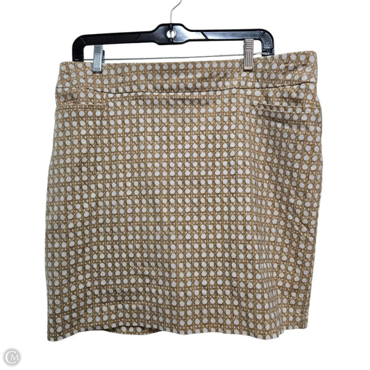 Skort By Chicos In Tan & White, Size: 14