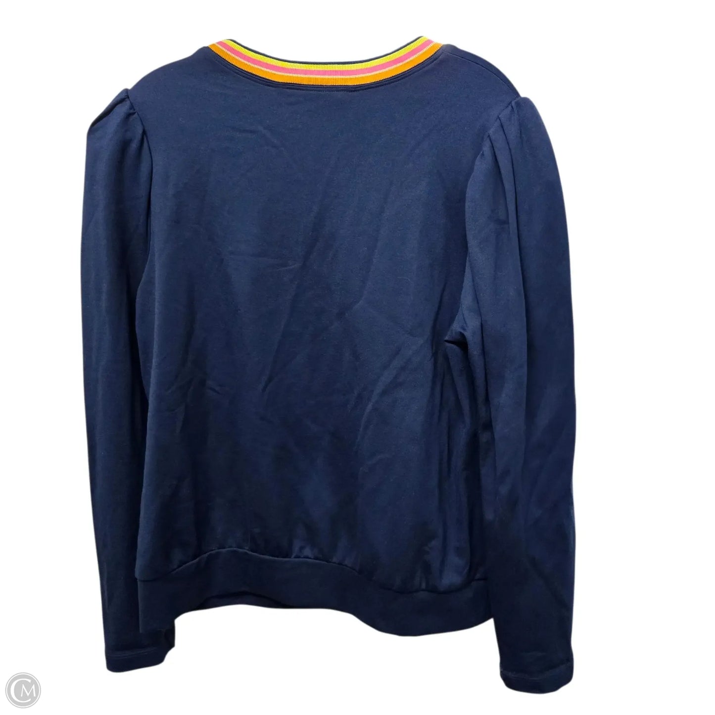 Top Long Sleeve Basic By Trina Turk In Navy, Size: L