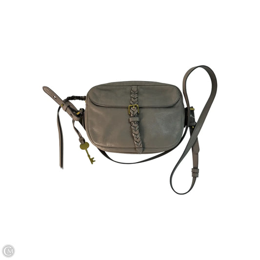 Handbag Leather By Fossil, Size: Small