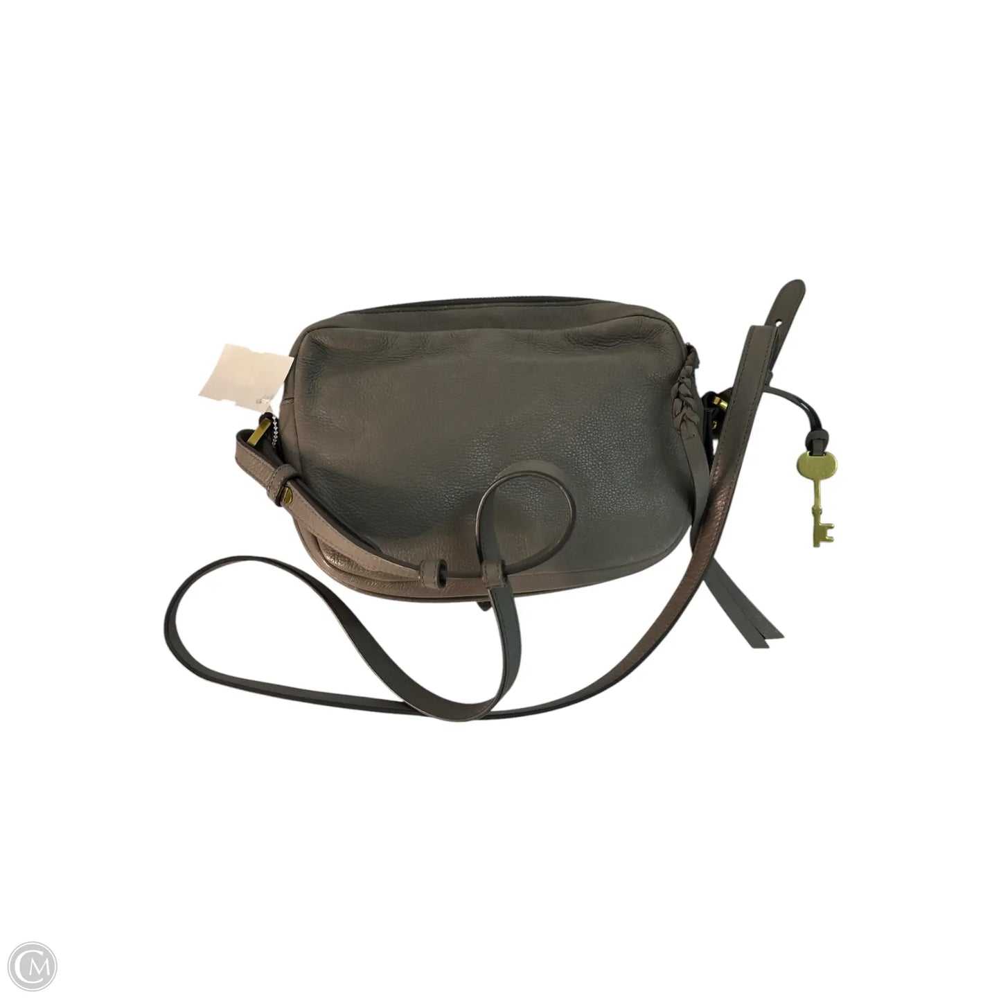 Handbag Leather By Fossil, Size: Small