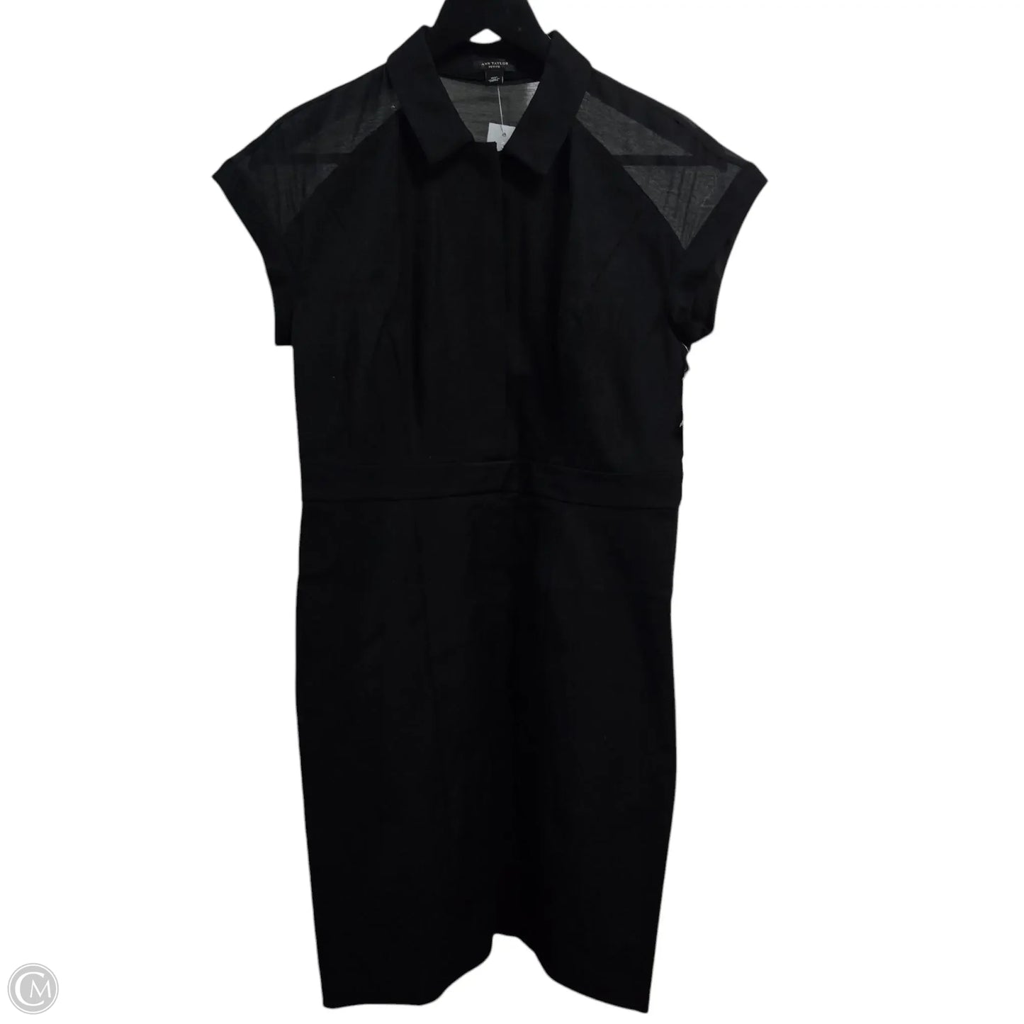 Dress Casual Midi By Ann Taylor In Black, Size: 6p