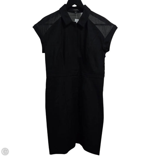 Dress Casual Midi By Ann Taylor In Black, Size: 6p