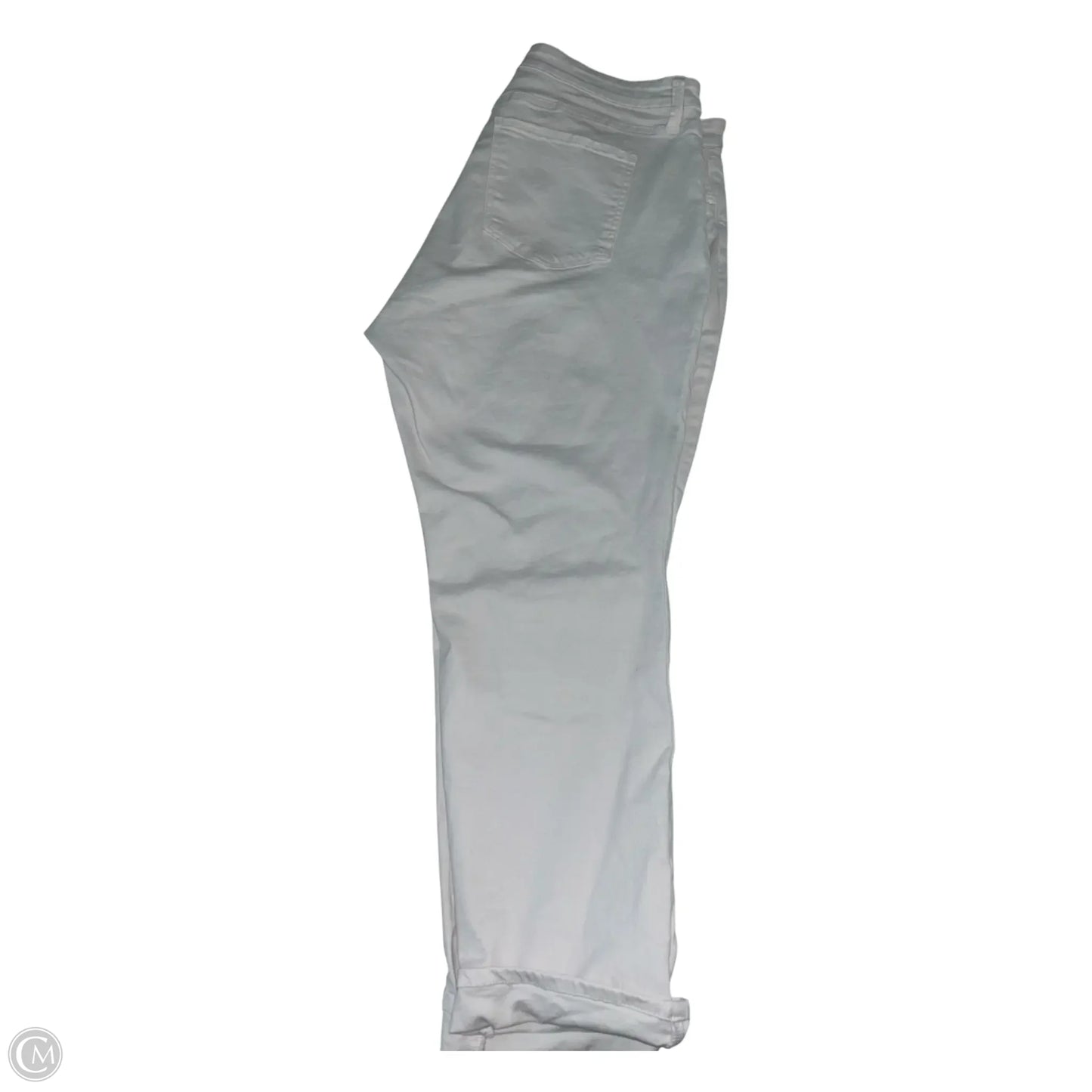 Jeans Boyfriend By Kut In White, Size: 18