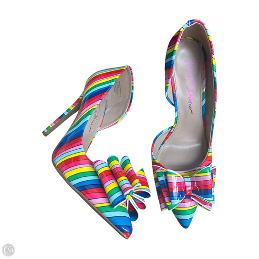 Shoes Heels Stiletto By Betsey Johnson In Multi-colored, Size: 6.5