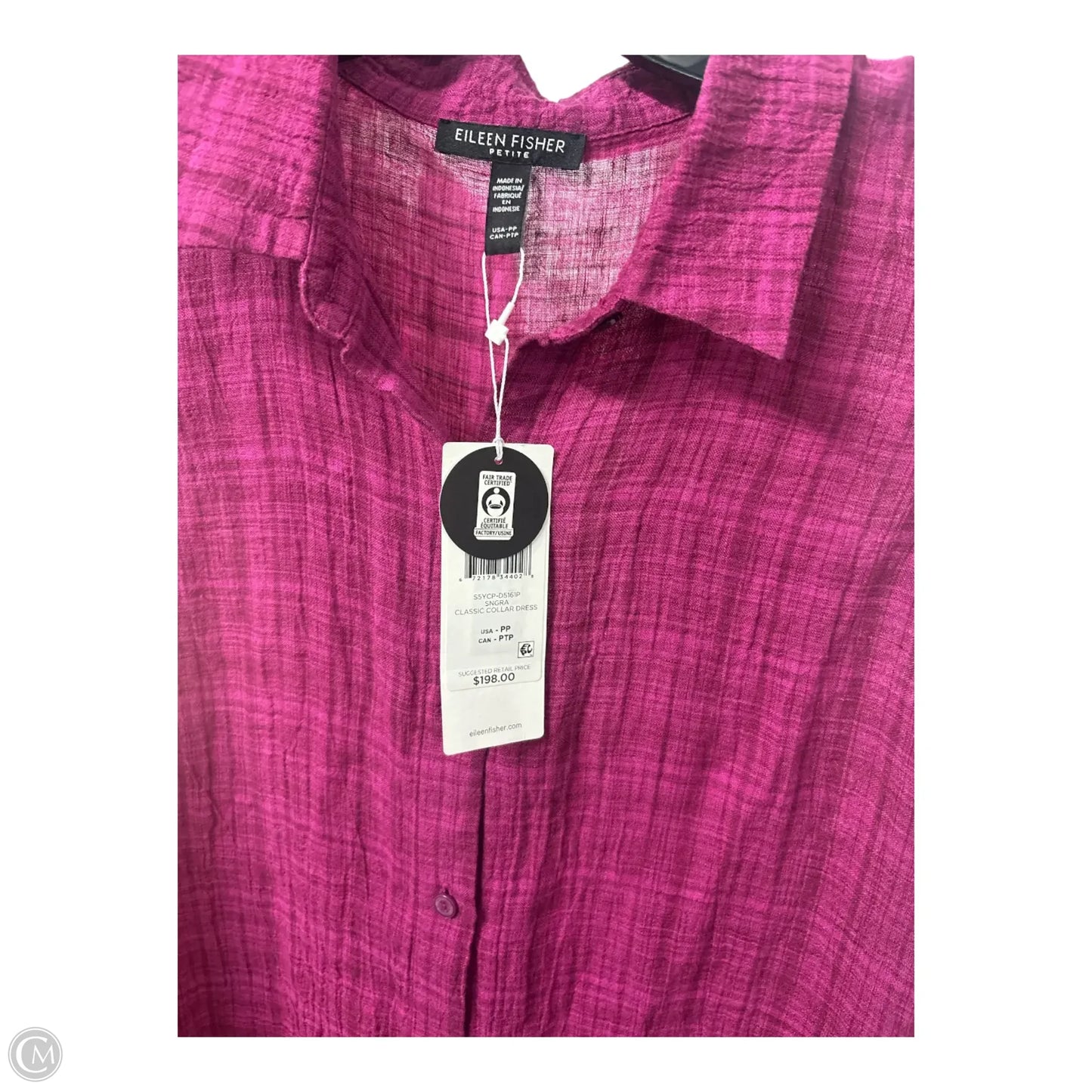 Dress Casual Midi By Eileen Fisher In Pink, Size: Sp