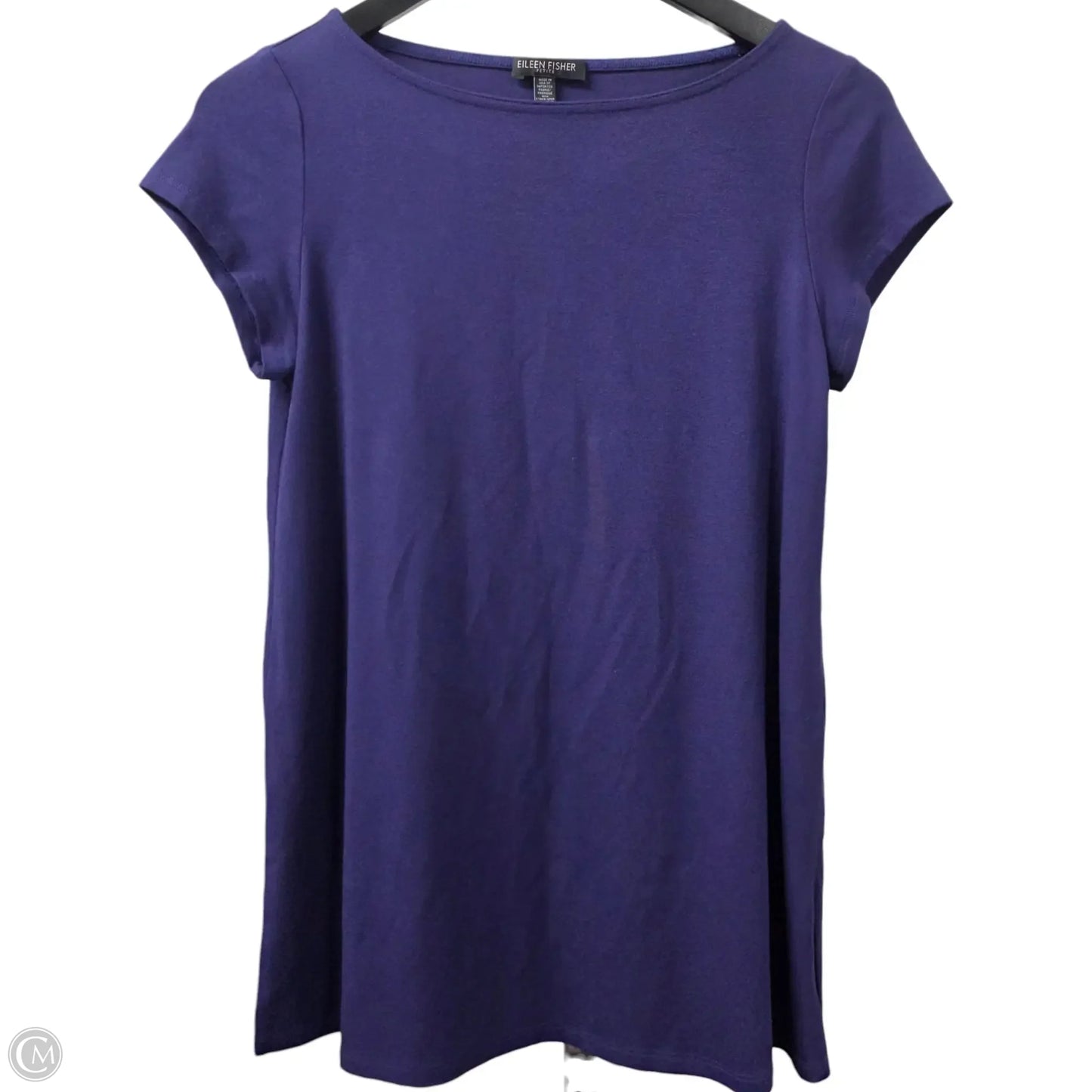 Top Short Sleeve By Eileen Fisher In Purple, Size: Sp