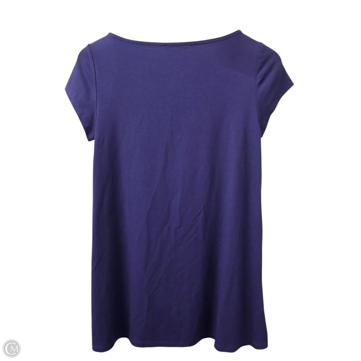 Top Short Sleeve By Eileen Fisher In Purple, Size: Sp