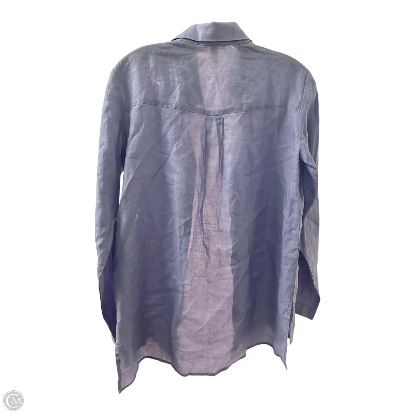 Top Long Sleeve Basic By Eileen Fisher In Blue, Size: Sp