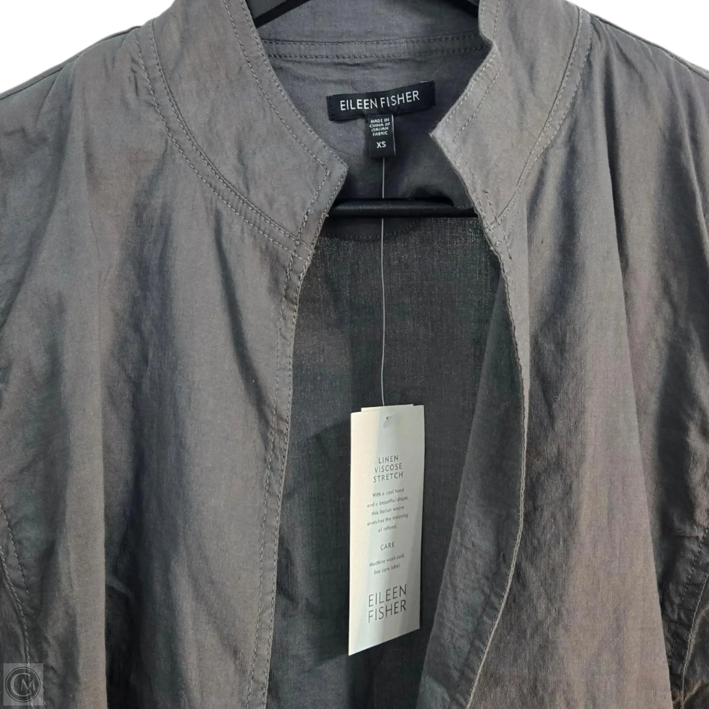 Jacket Other By Eileen Fisher In Grey, Size: Xs