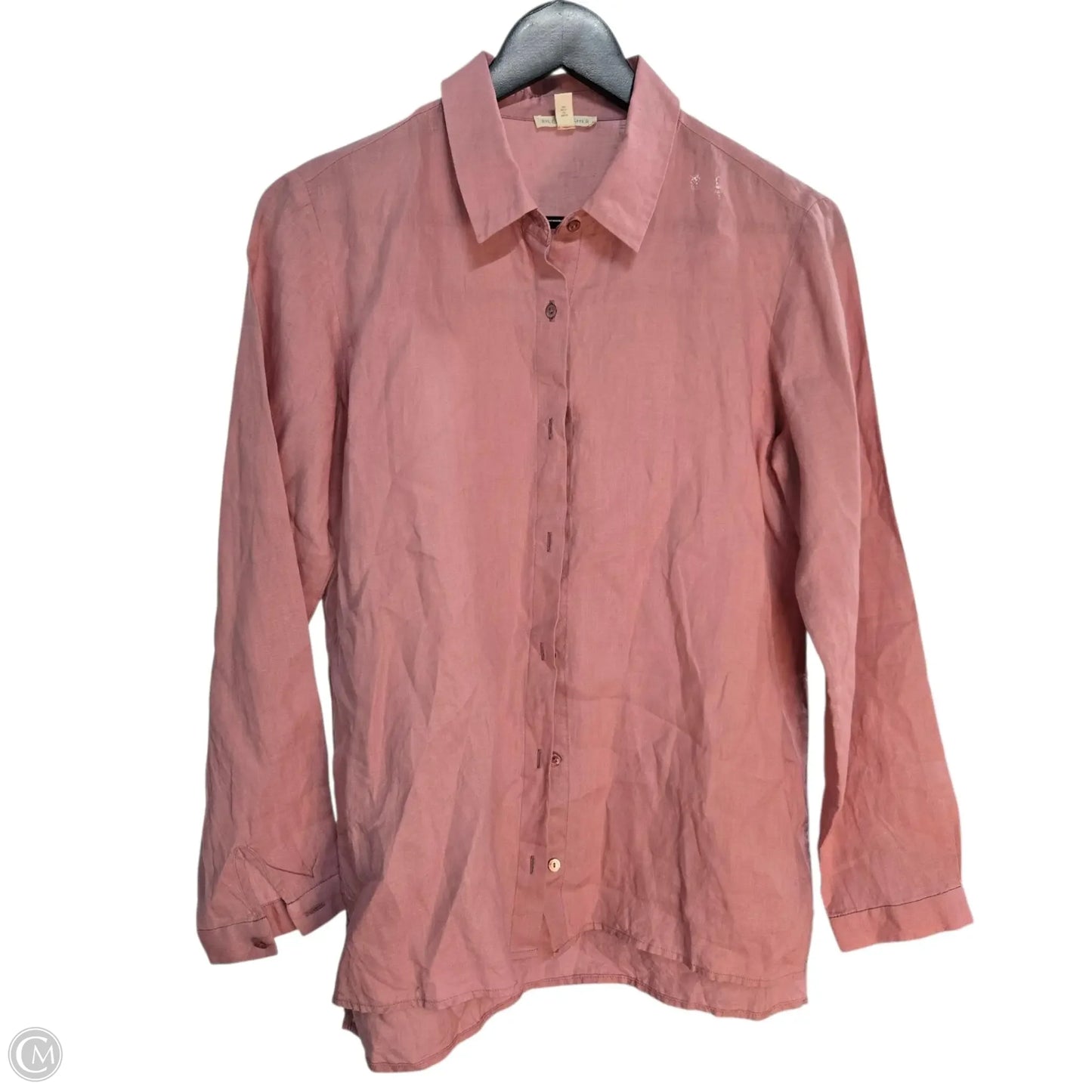 Top Long Sleeve Basic By Eileen Fisher In Pink, Size: Sp