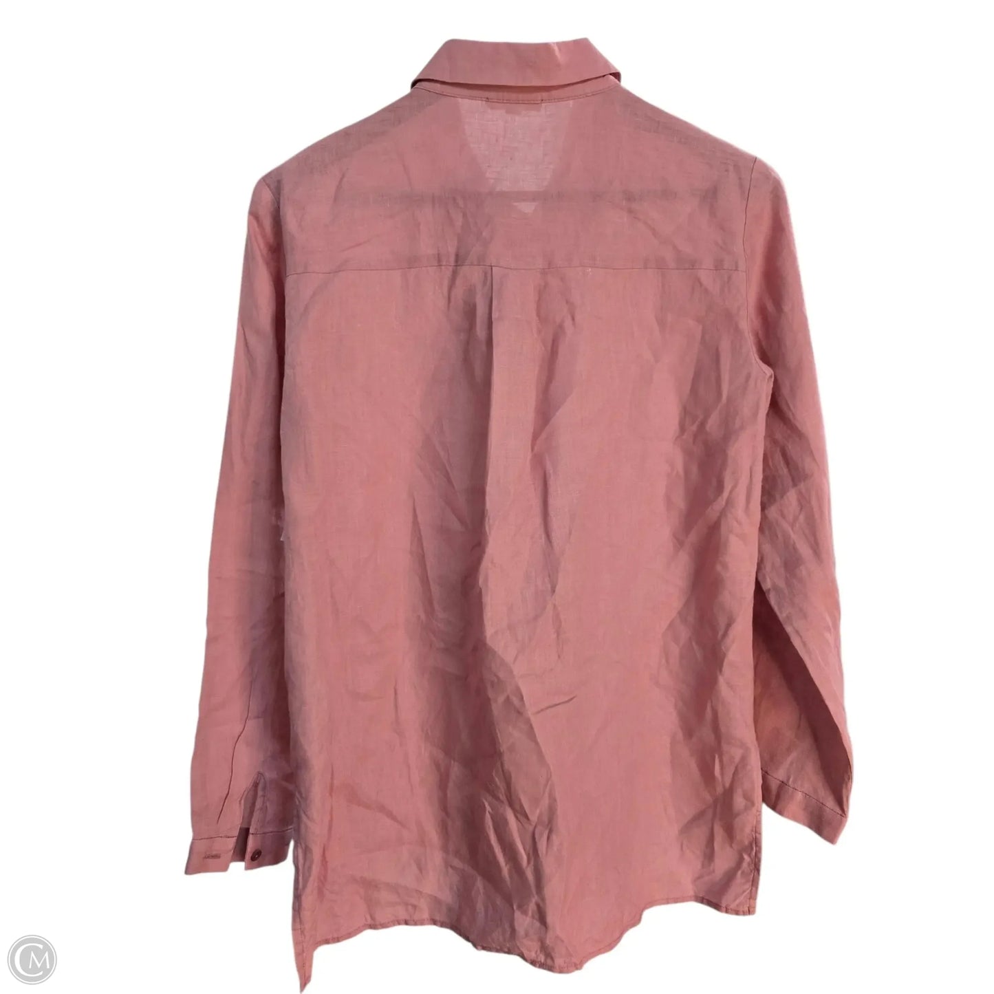 Top Long Sleeve Basic By Eileen Fisher In Pink, Size: Sp
