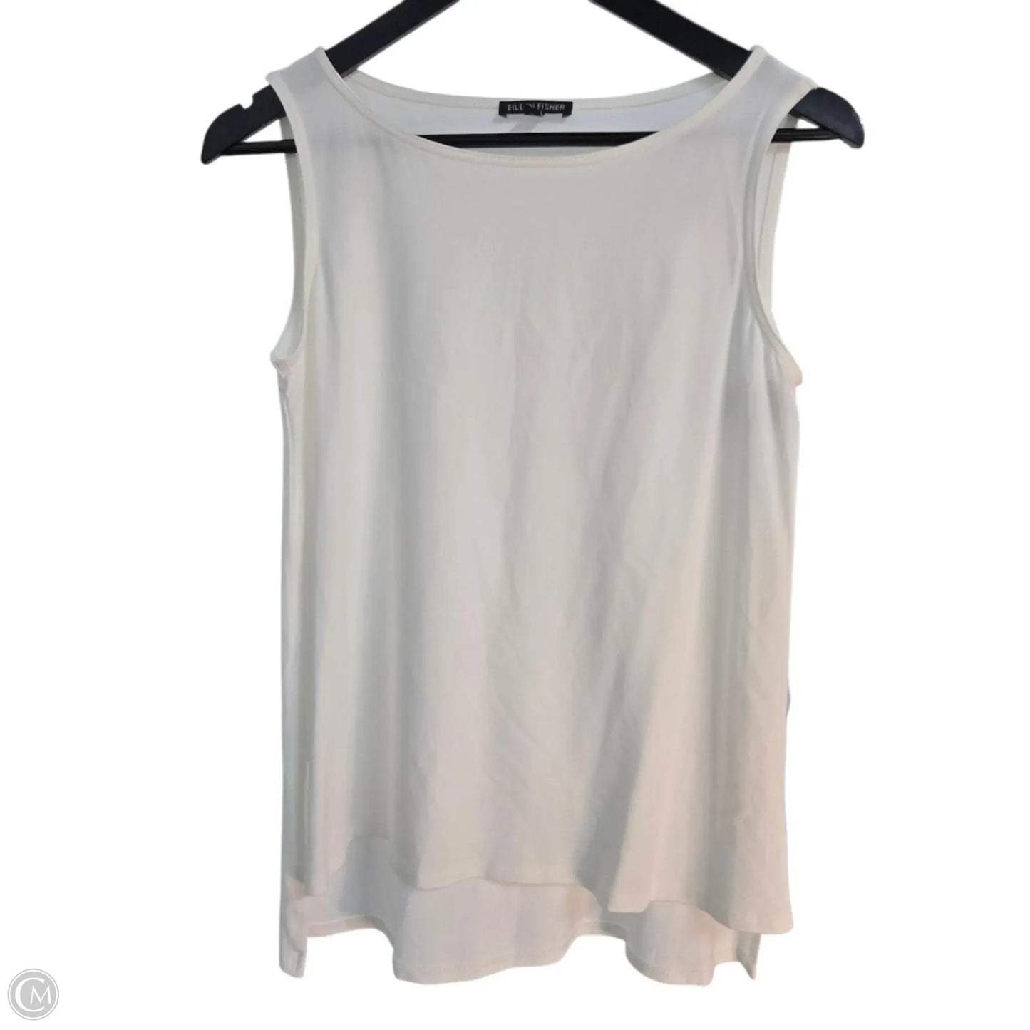 Top Long Sleeve Basic By Eileen Fisher In White, Size: Xs