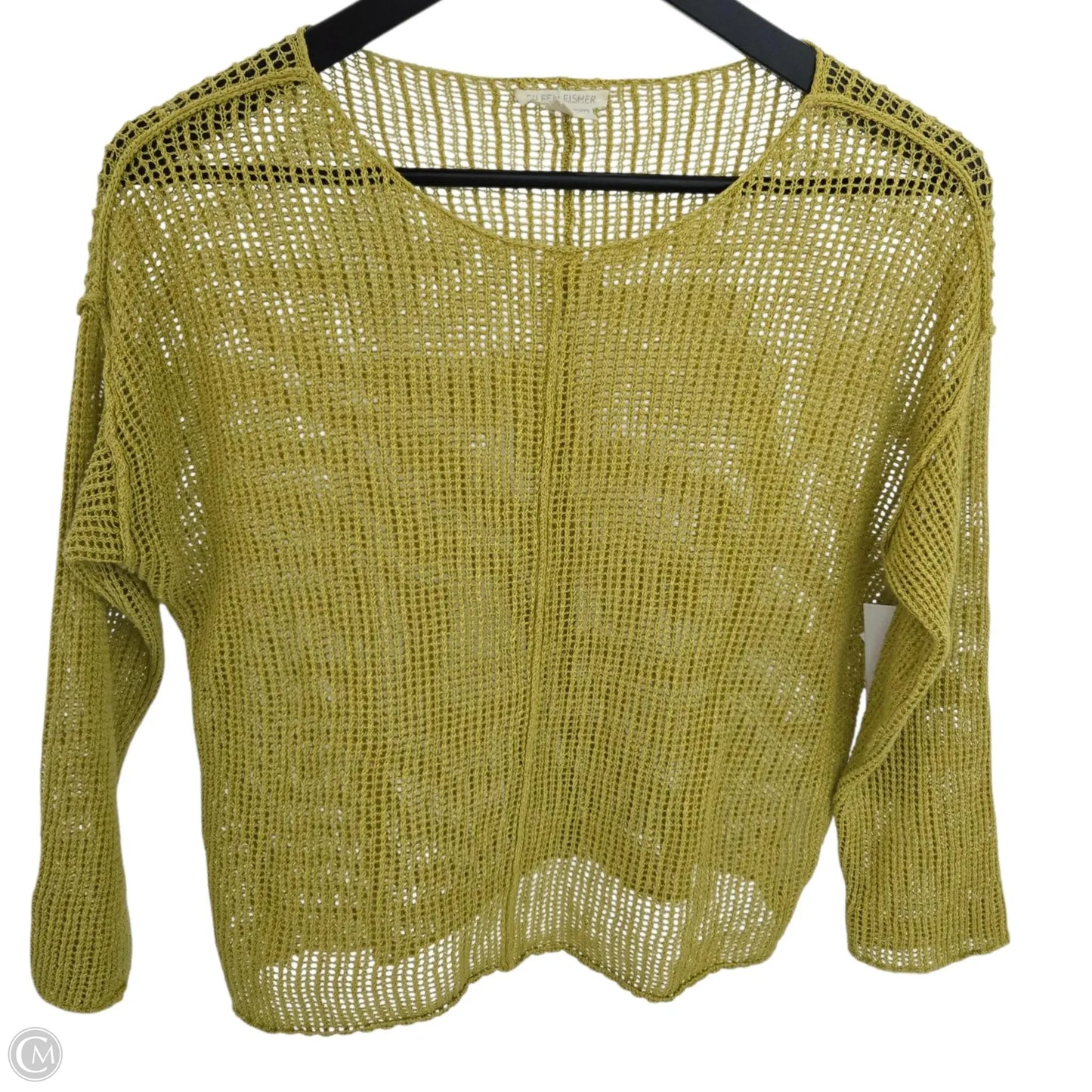 Top Long Sleeve By Eileen Fisher In Yellow, Size: Sp