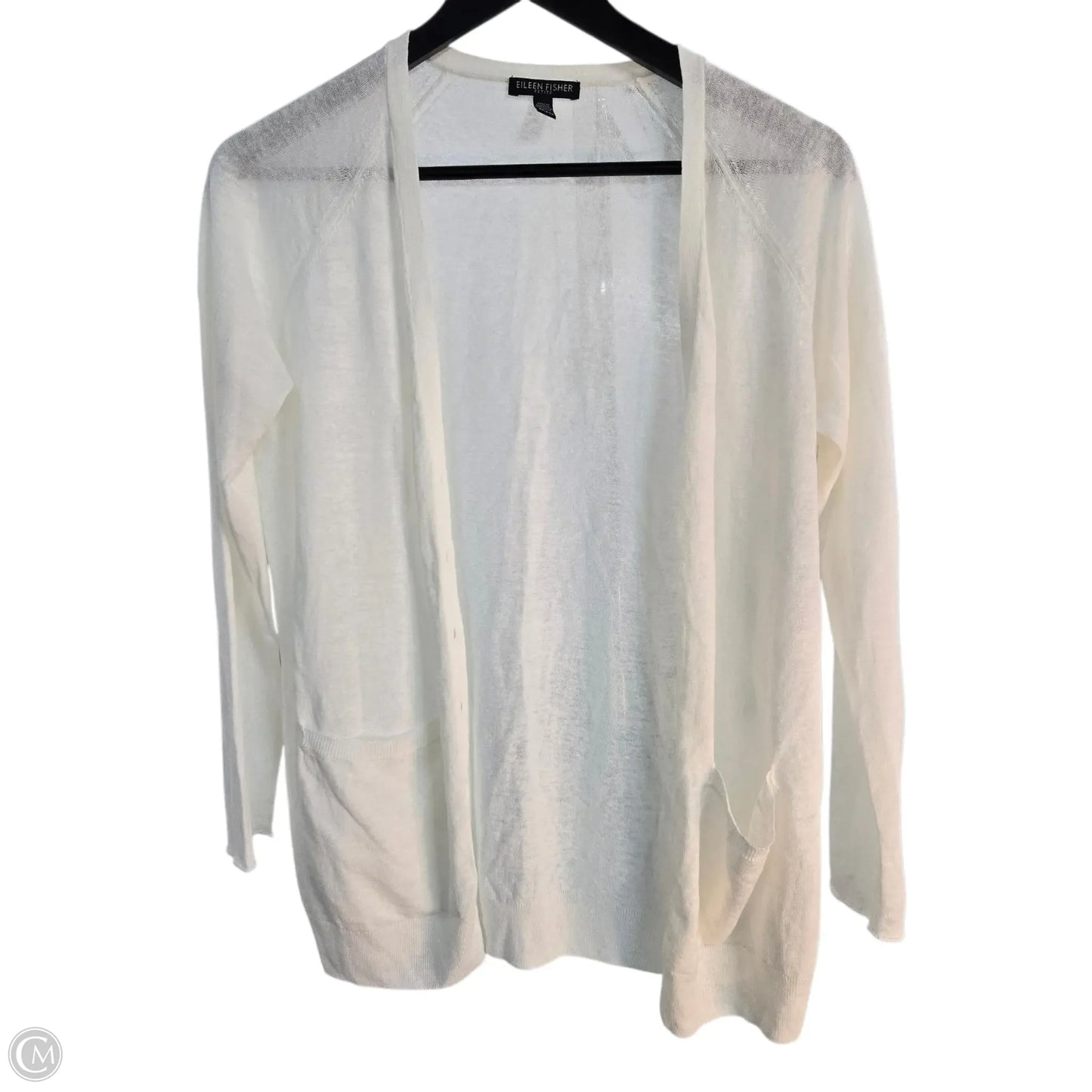 Cardigan By Eileen Fisher In White, Size: Sp