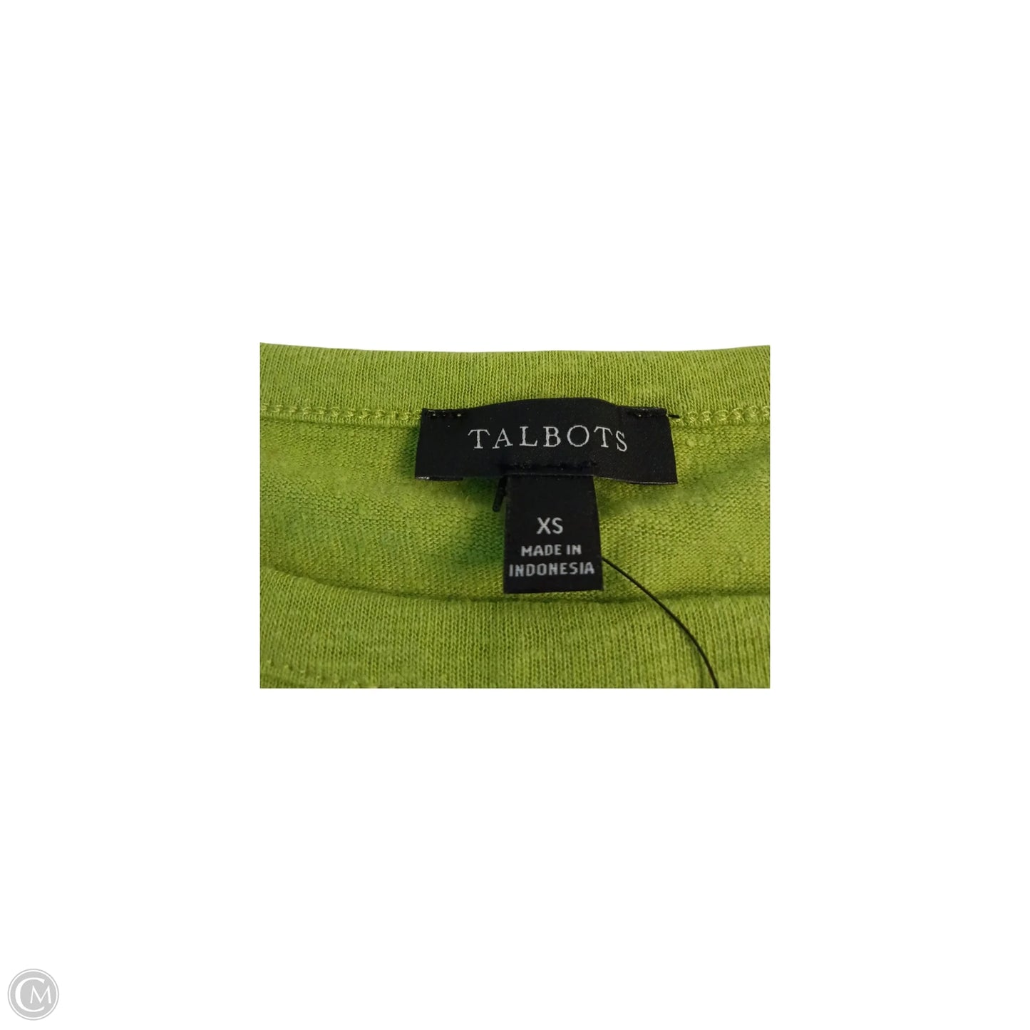 Top Sleeveless By Talbots In Green, Size: Xs