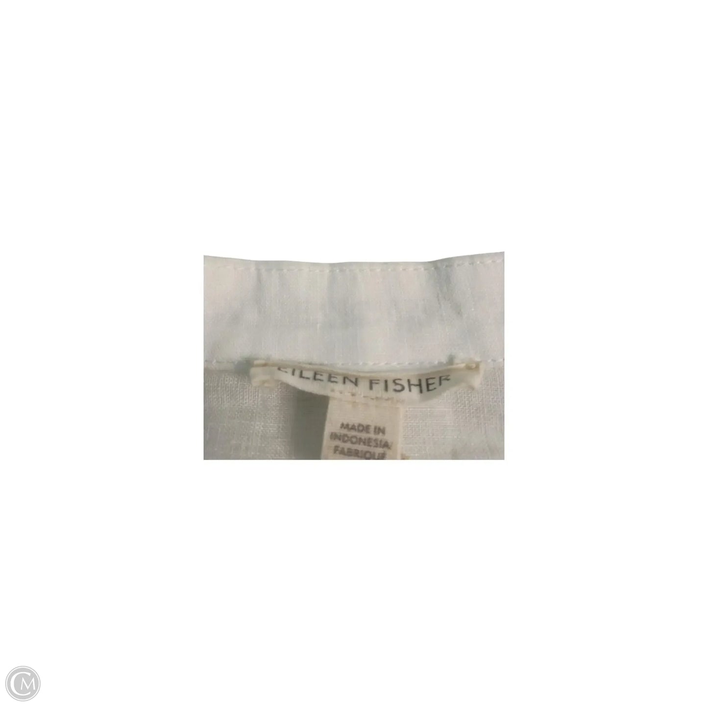 Top Short Sleeve Basic By Eileen Fisher In White, Size: Xs