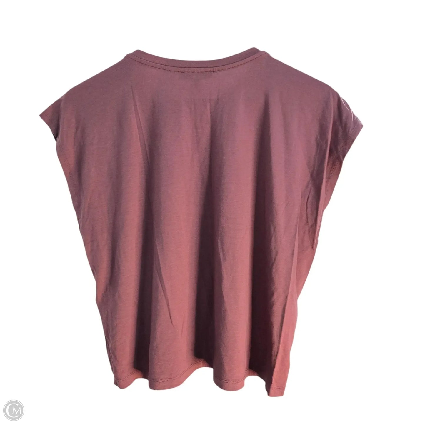 Top Short Sleeve Basic By Eileen Fisher In Mauve, Size: Xxs