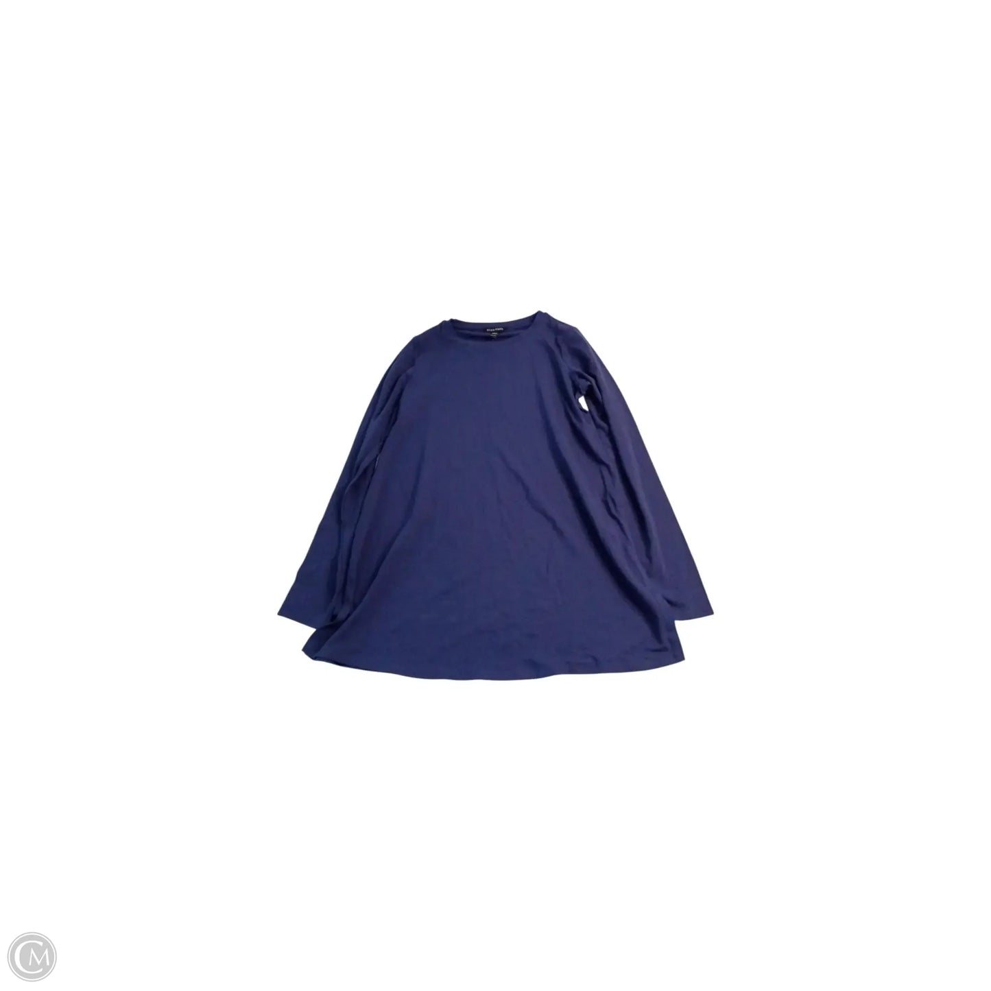 Top Long Sleeve Basic By Eileen Fisher In Navy, Size: Xxs