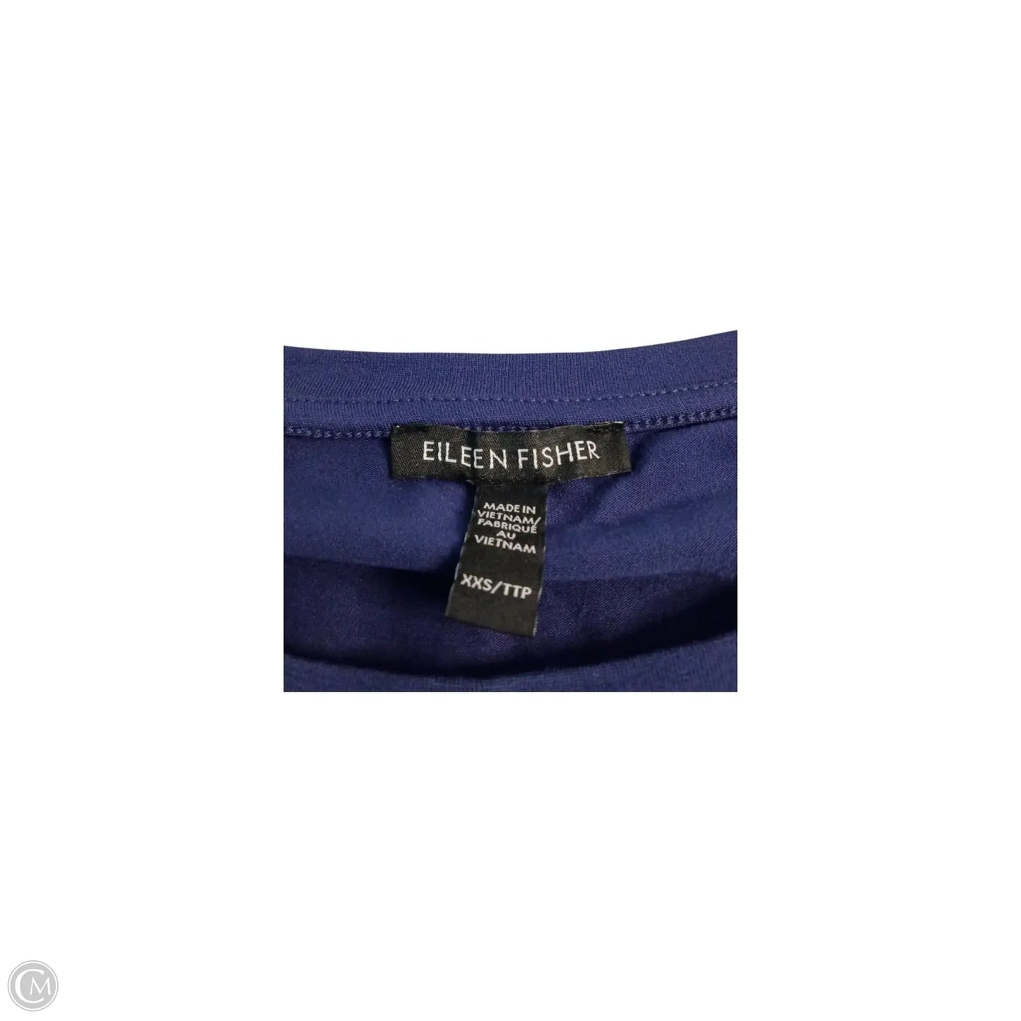 Top Long Sleeve Basic By Eileen Fisher In Navy, Size: Xxs