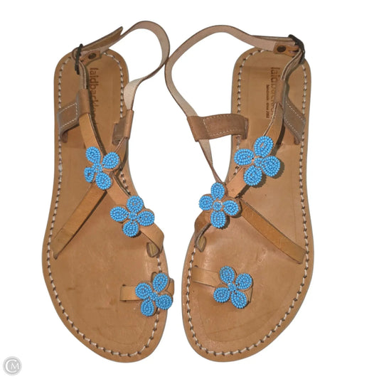 Sandals Flip Flops By LAIDBACK LONDON In Blue, Size: 10