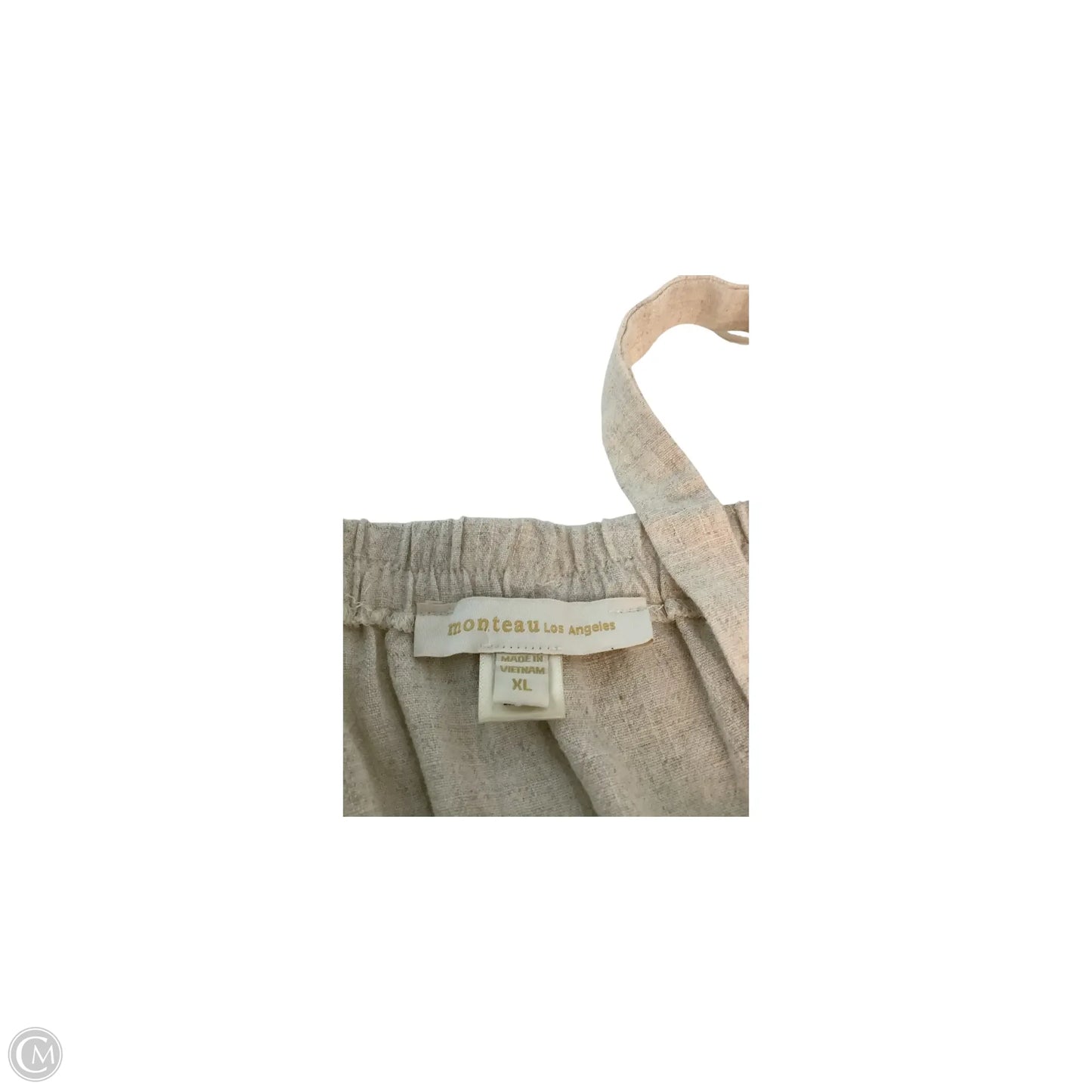 Dress Casual Midi By Monteau In Tan, Size: Xl