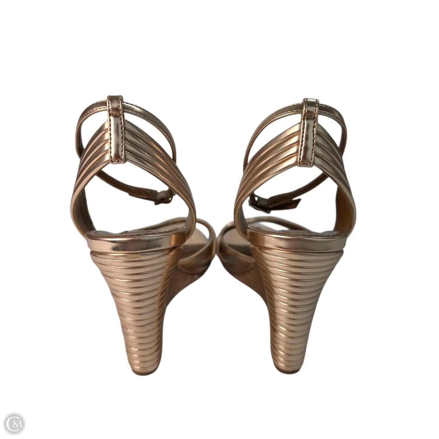 Sandals Designer By Aquazzura In Rose Gold