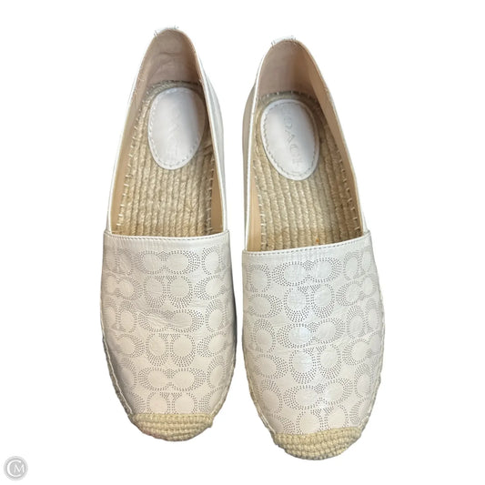 Shoes Designer By Coach In Cream, Size: 6.5