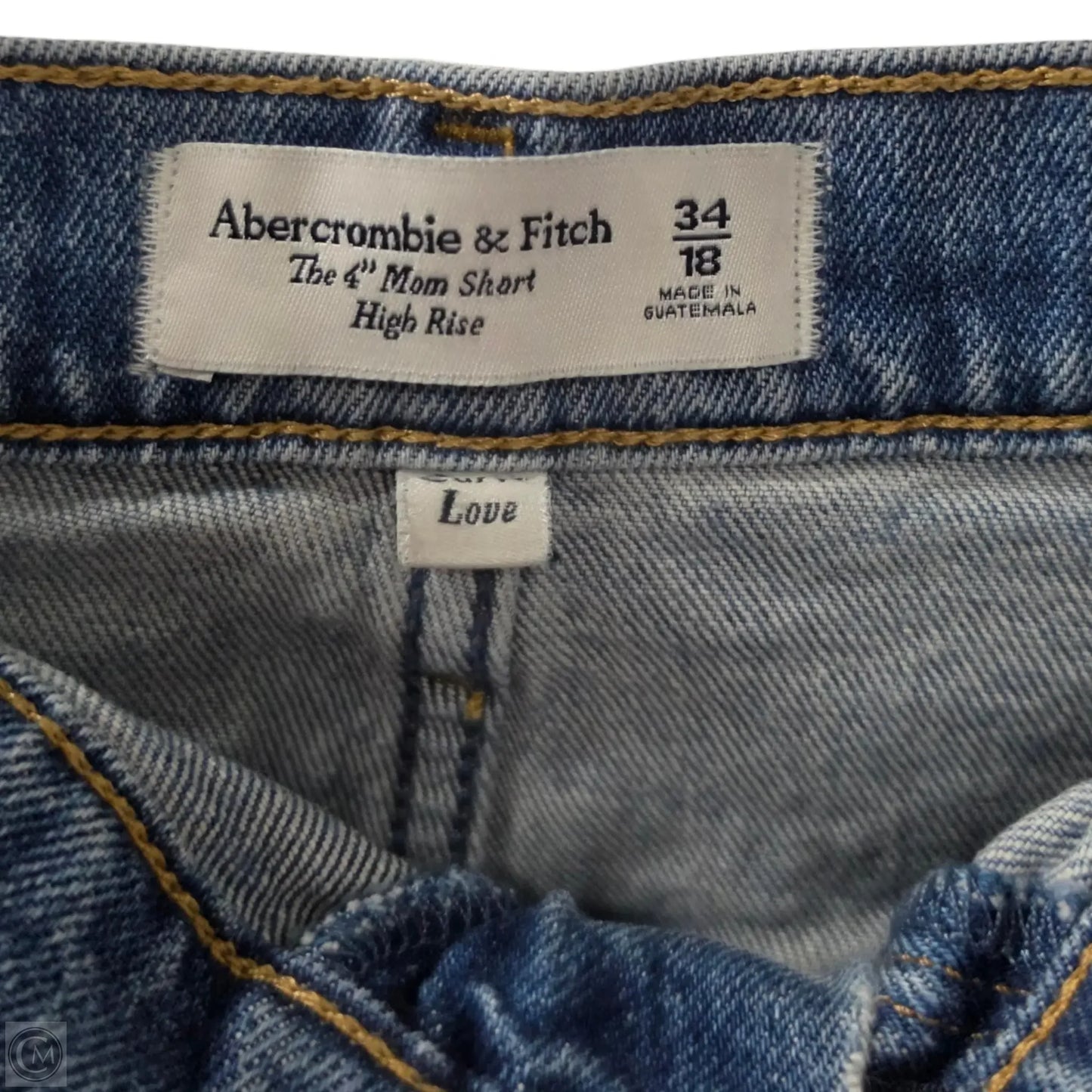 Shorts By Abercrombie And Fitch In Blue Denim, Size: 18