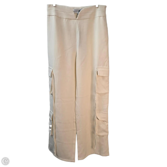 Pants Wide Leg By Fashion Nova In Cream, Size: Xl