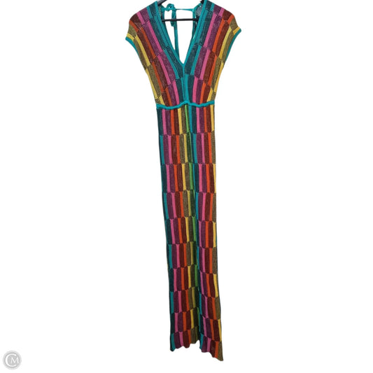 Dress Casual Maxi By Fashion Nova In Multi-colored, Size: M