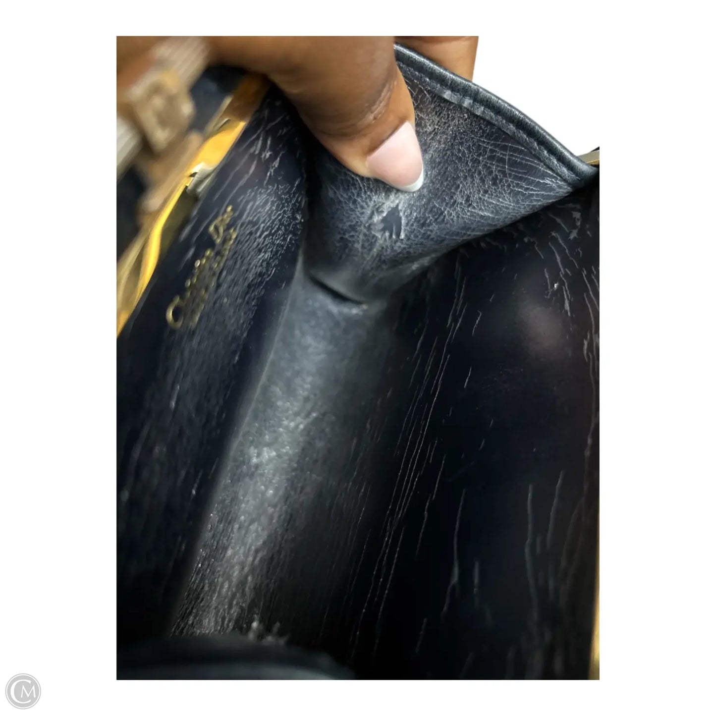 Clutch Luxury Designer By Dior, Size: Small