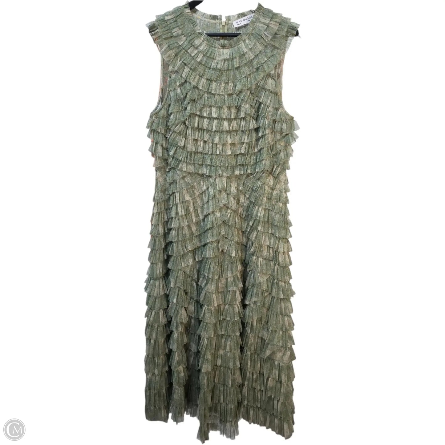 Dress Party Long By Mac Duggal In Green, Size: 12