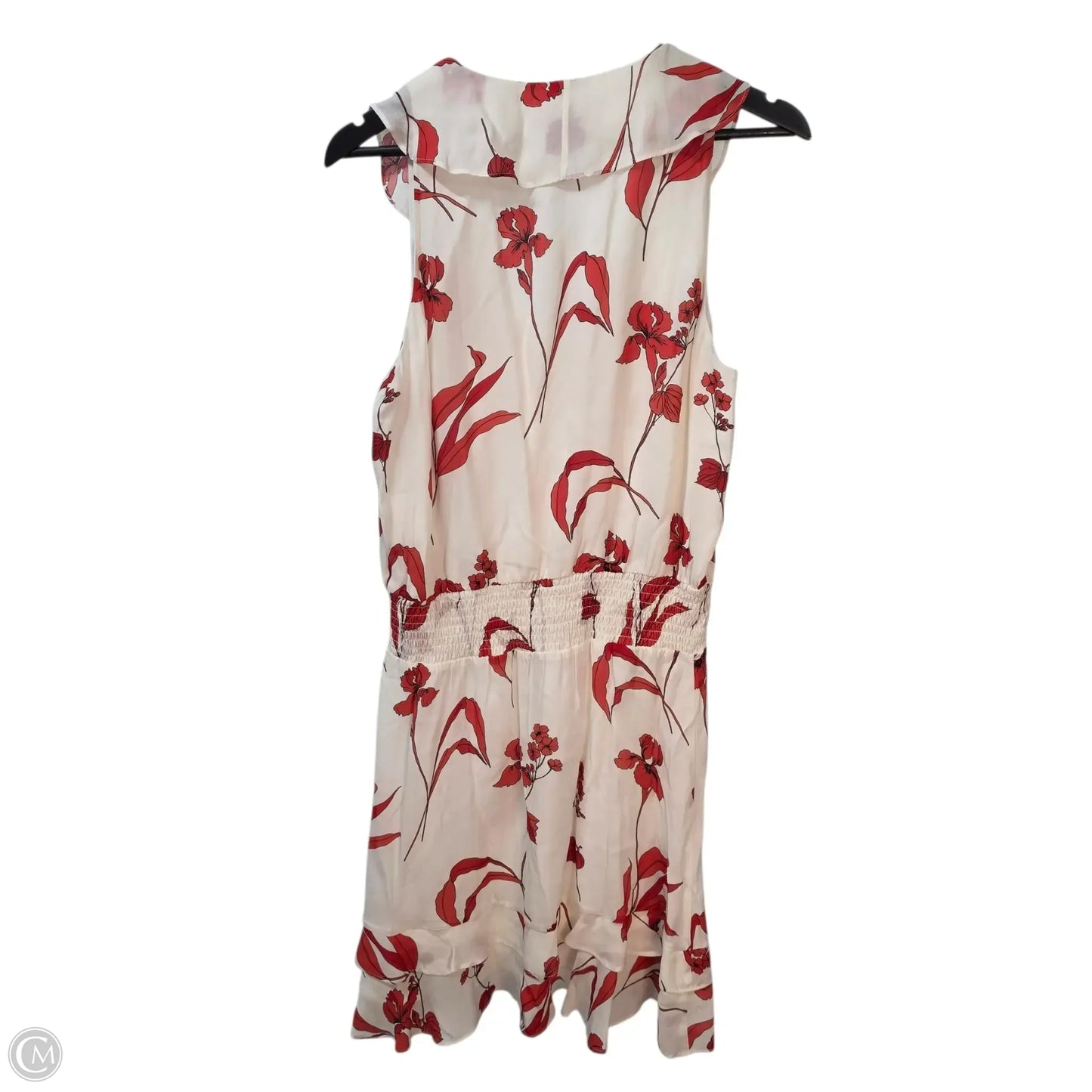 Dress Casual Midi By Parker In Red & White, Size: L
