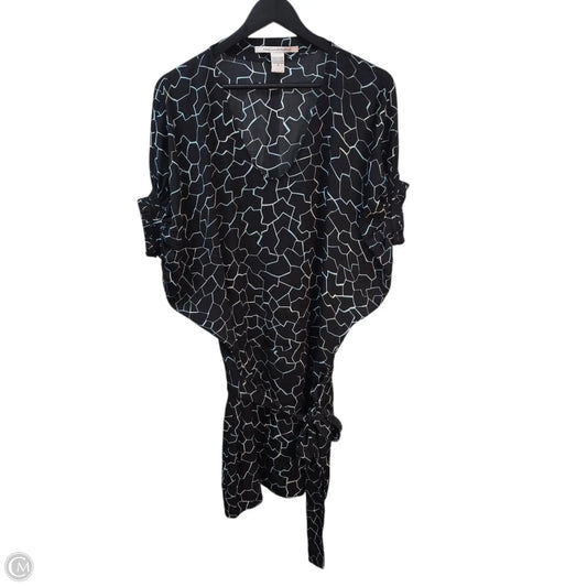 Dress Designer By Diane Von Furstenberg In Black & Blue, Size: 2