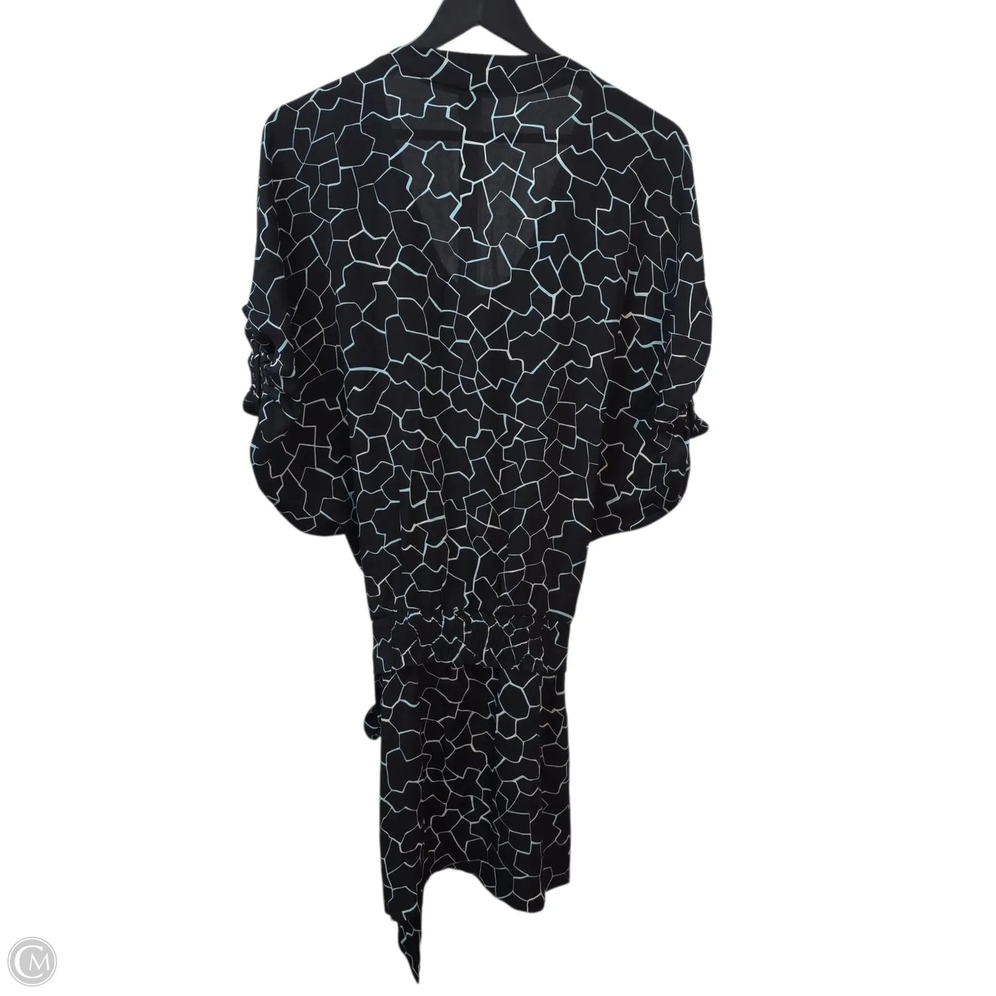 Dress Designer By Diane Von Furstenberg In Black & Blue, Size: 2