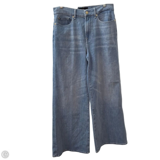 Jeans Wide Leg By 7 For All Mankind In Blue, Size: 4