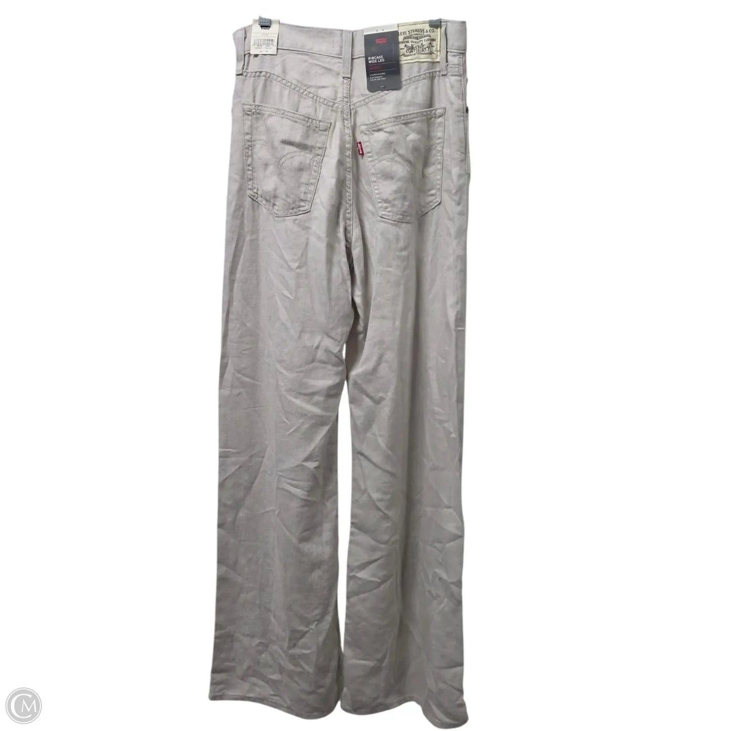 Pants Wide Leg By Levis In Tan, Size: 4